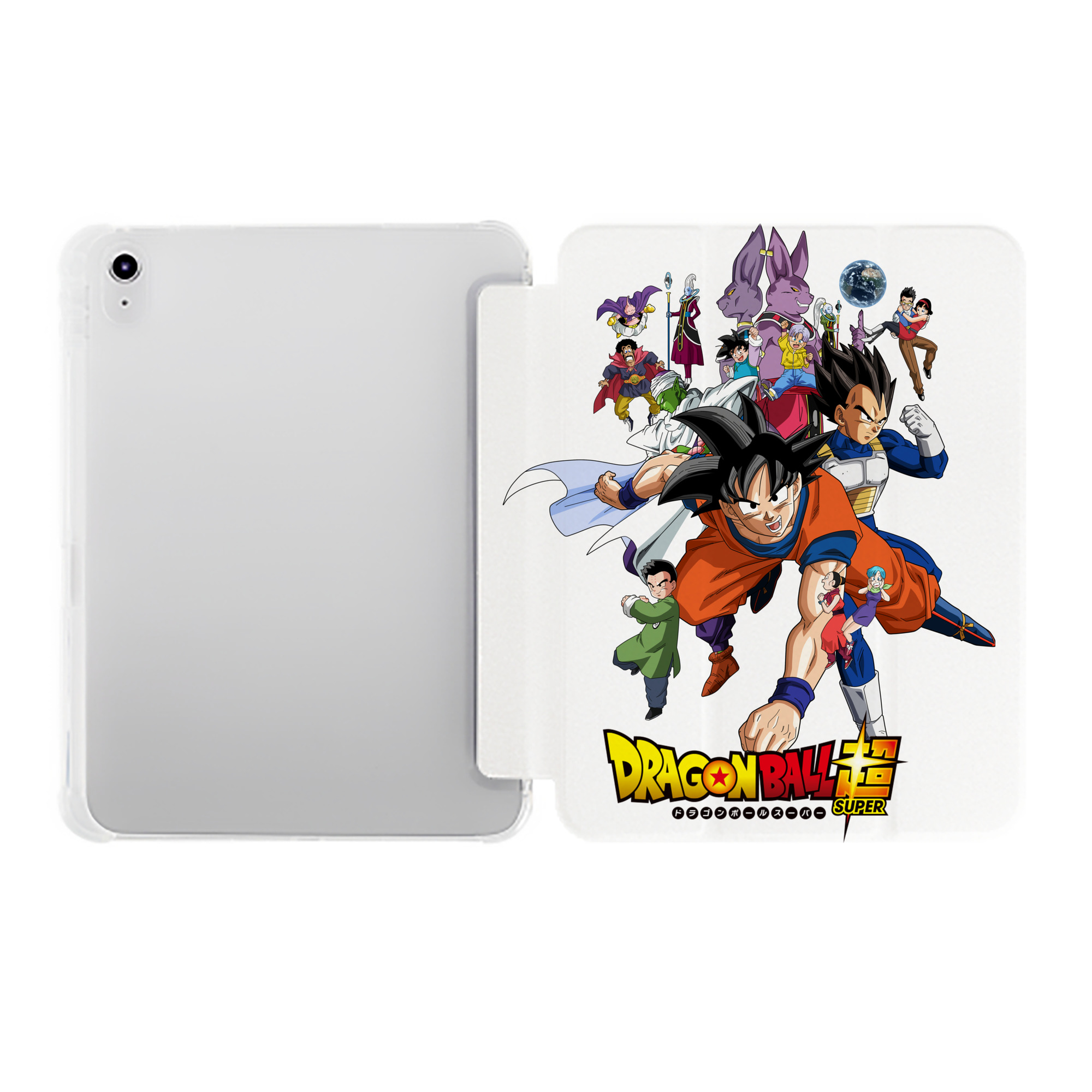 （画像用） ドラゴンボール DRAGON BALL IPad ケース ペン収納付き 三つ折りスタンド PUレザー×シリコン 対応機種9.5/10.5/10.9インチ